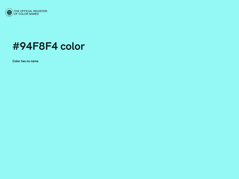#94F8F4 color image