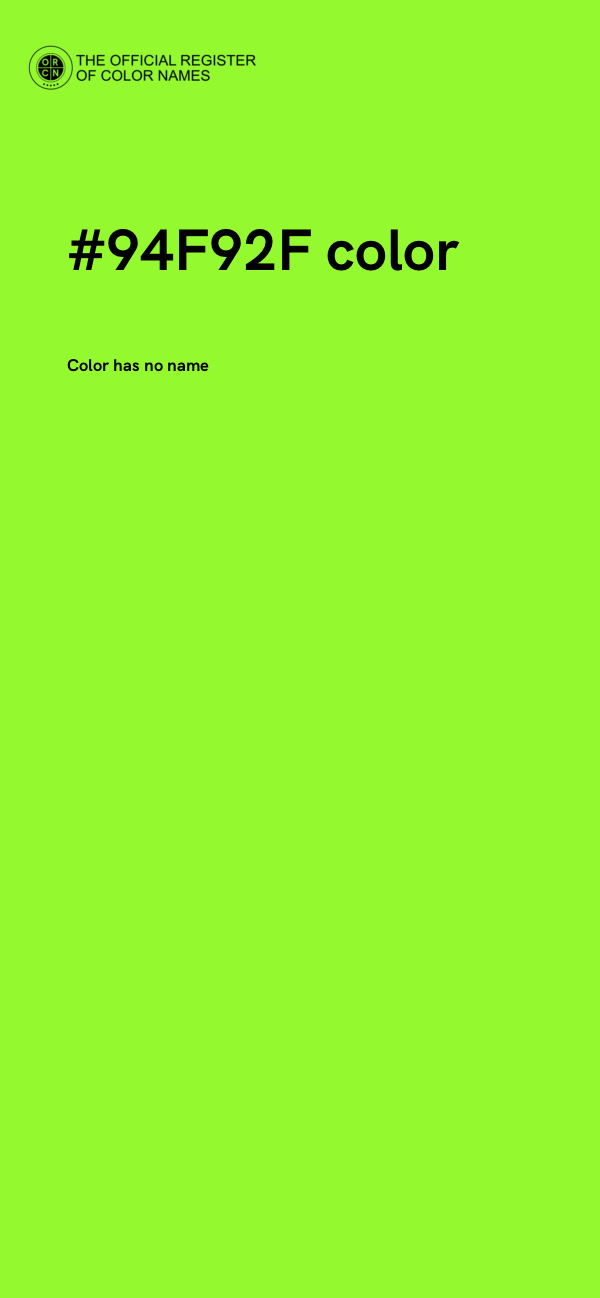#94F92F color image