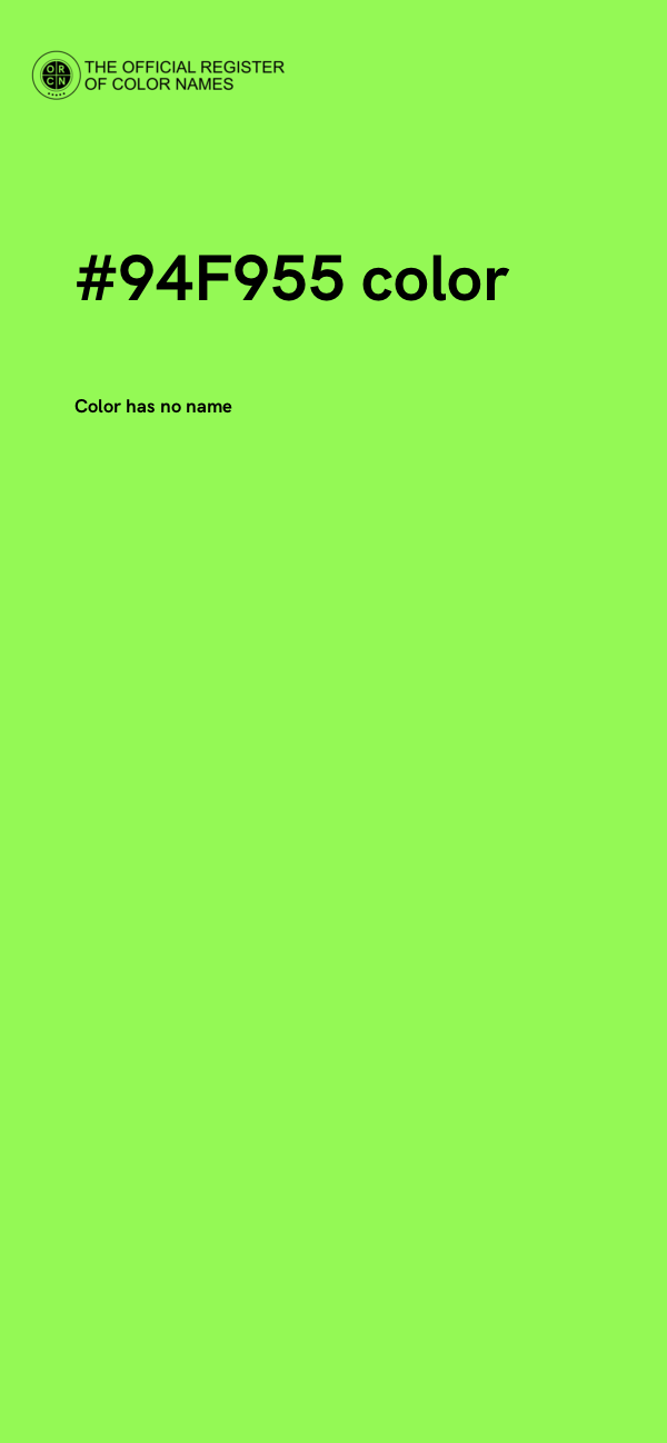 #94F955 color image