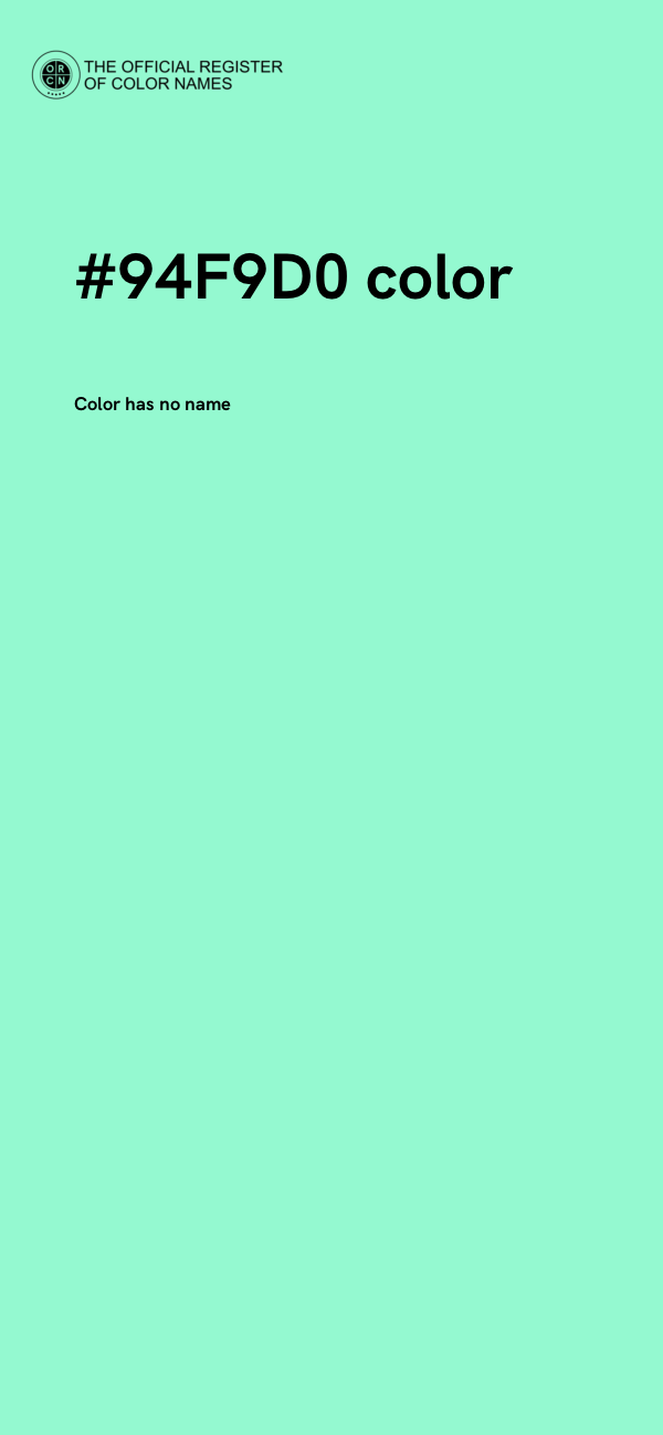 #94F9D0 color image