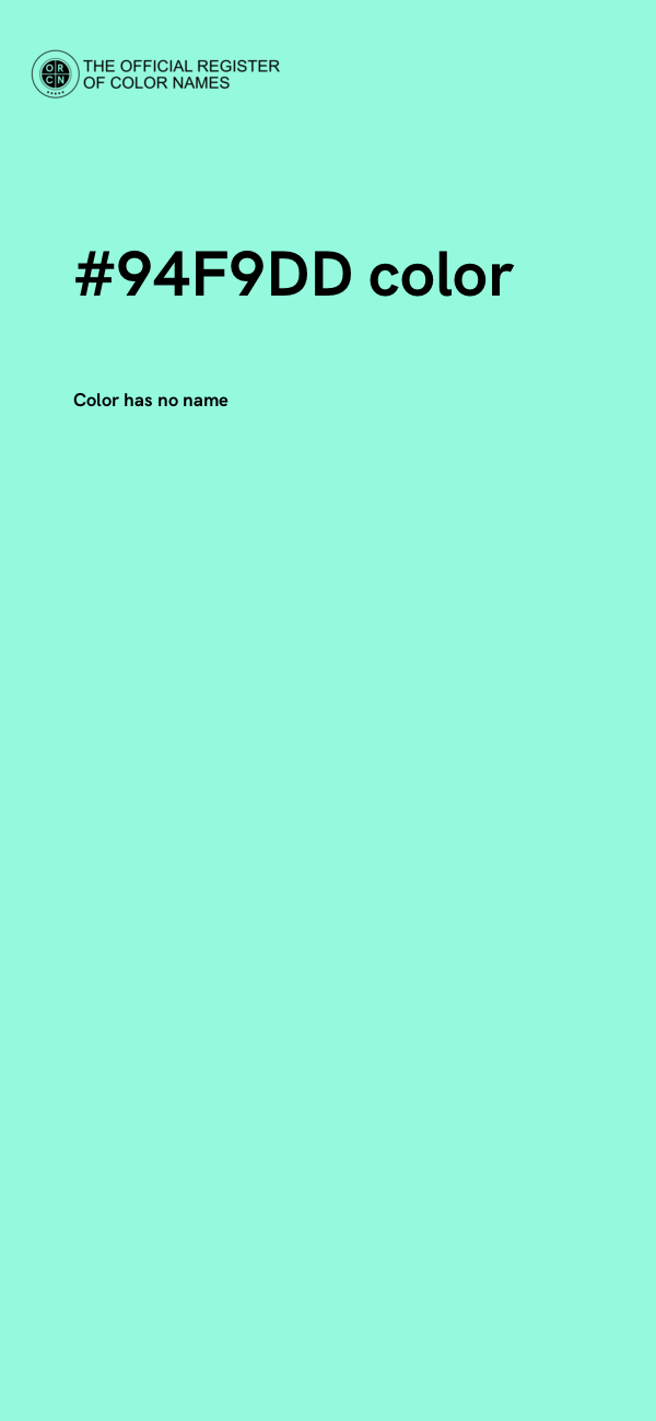 #94F9DD color image
