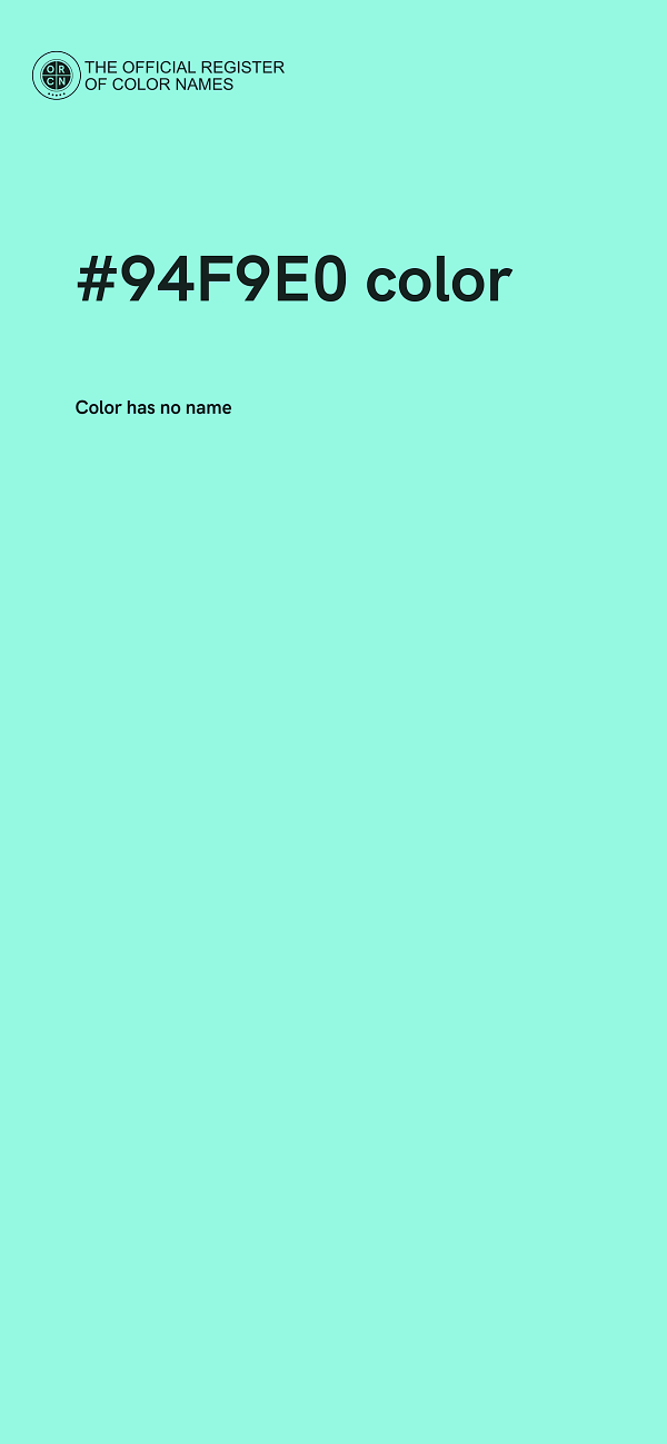 #94F9E0 color image