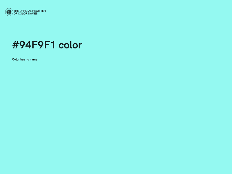 #94F9F1 color image