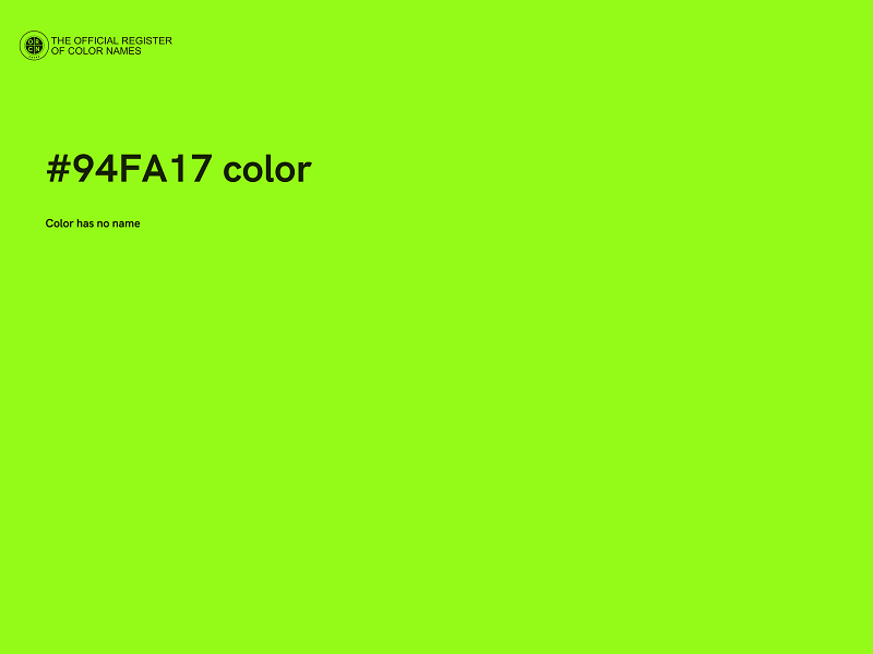 #94FA17 color image