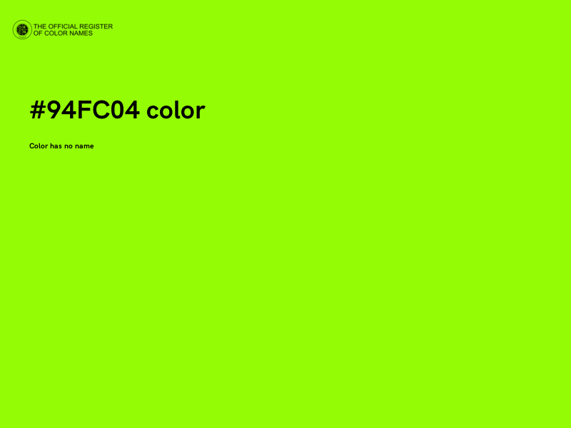 #94FC04 color image