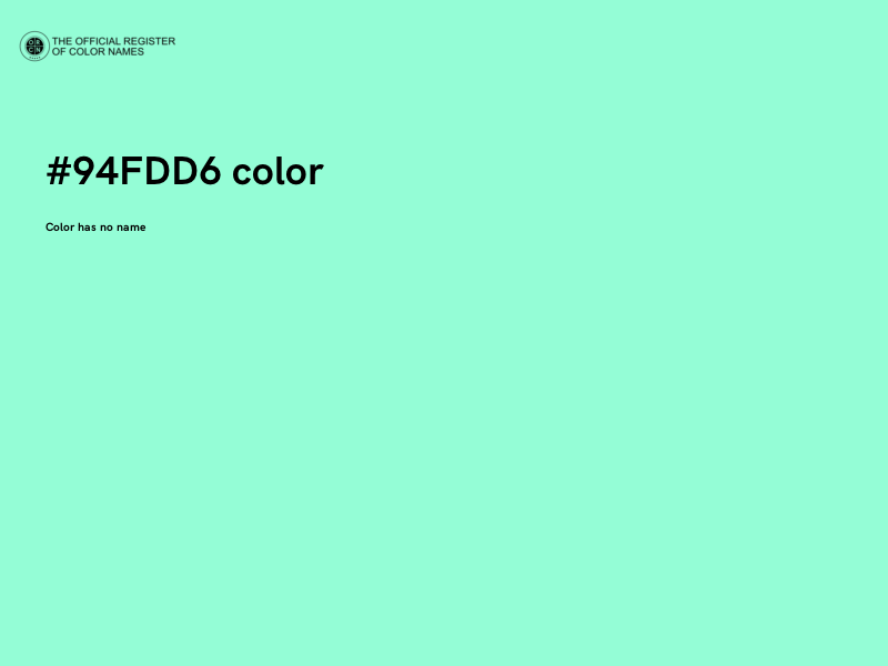 #94FDD6 color image