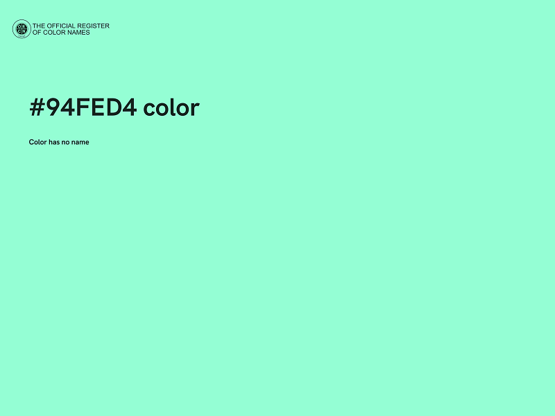 #94FED4 color image