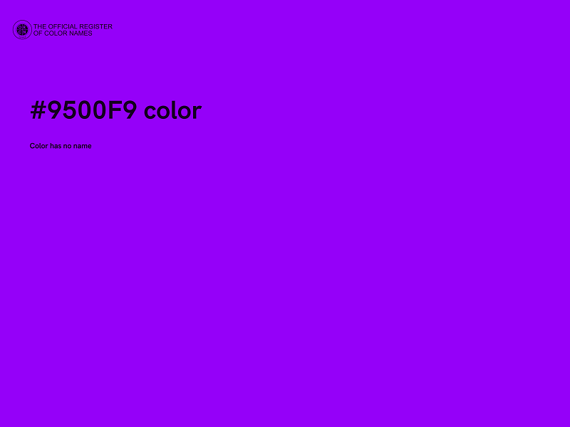 #9500F9 color image