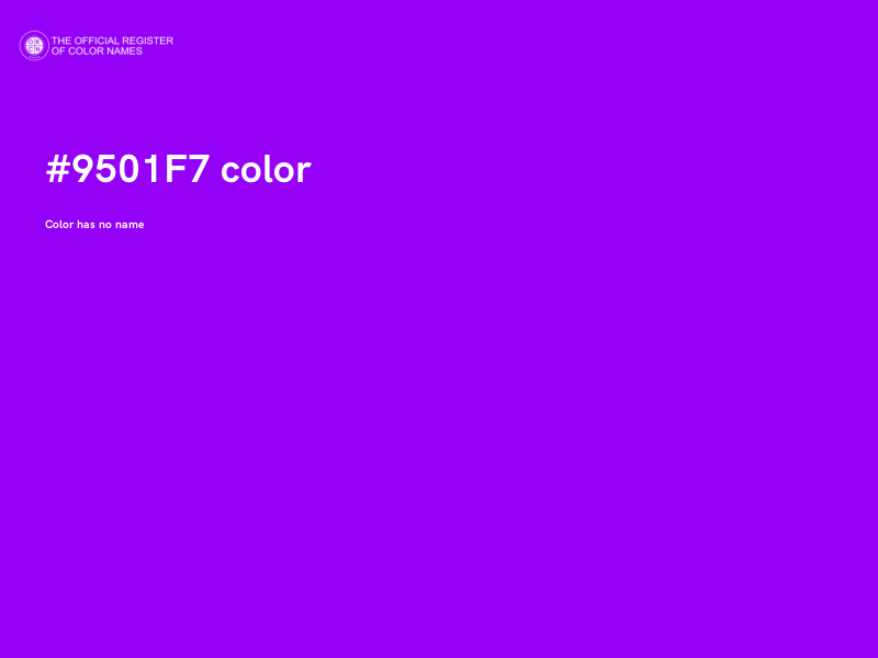 #9501F7 color image