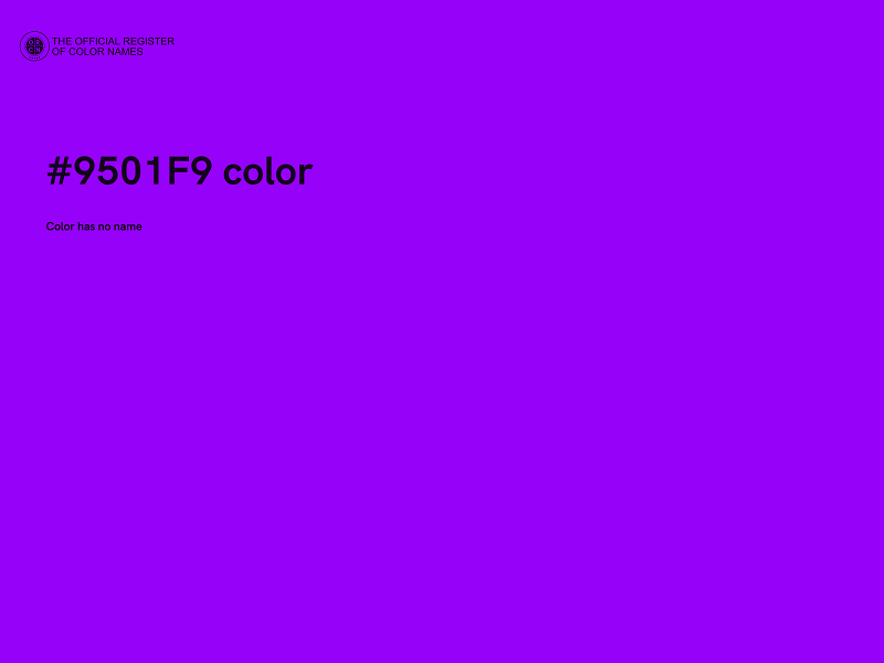 #9501F9 color image