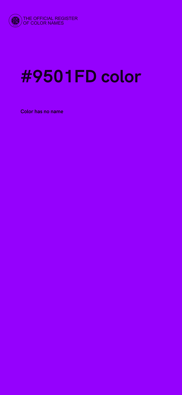 #9501FD color image