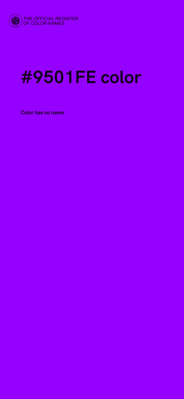 #9501FE color image