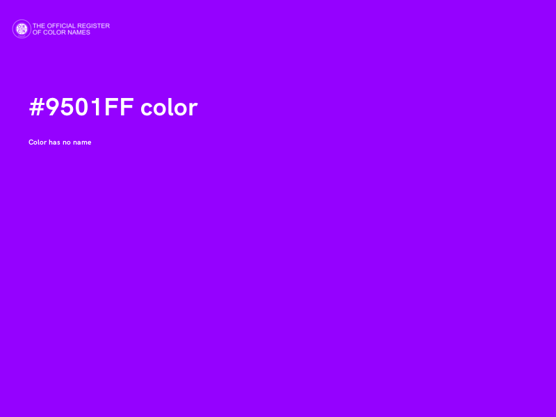 #9501FF color image