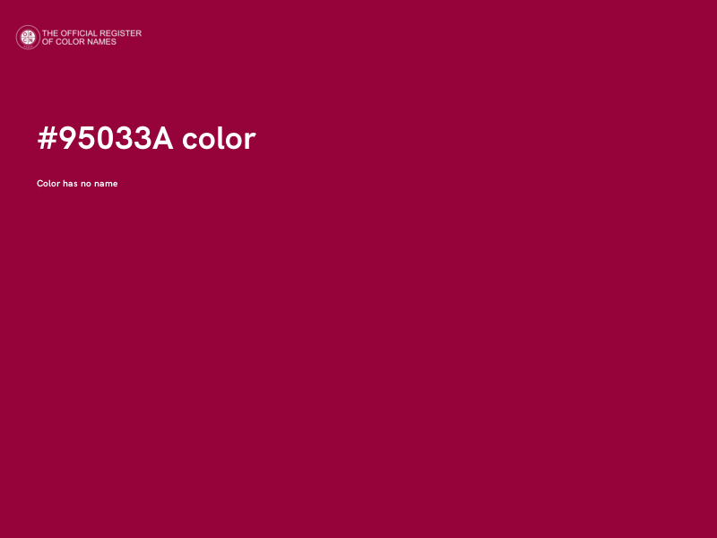 #95033A color image