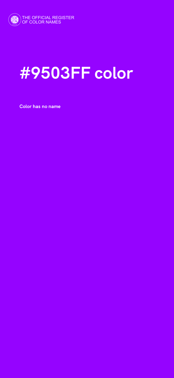 #9503FF color image