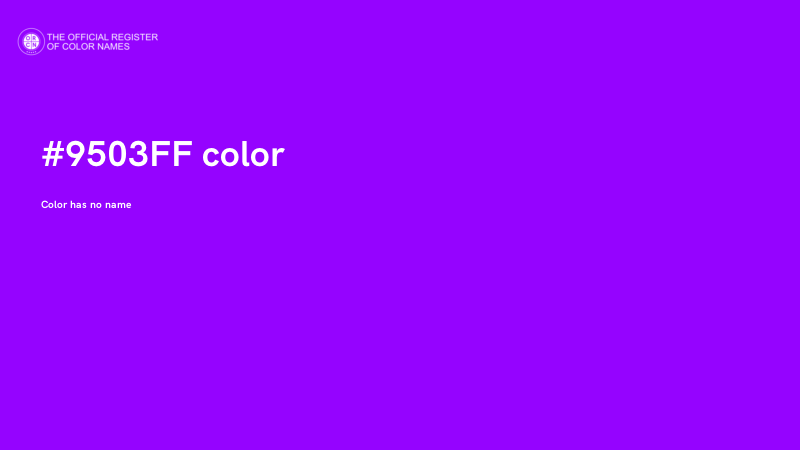 #9503FF color image