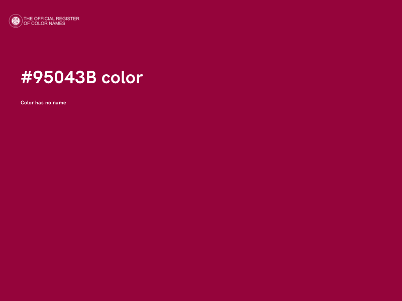 #95043B color image