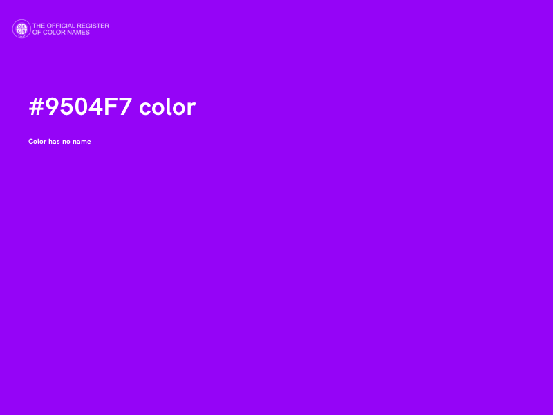 #9504F7 color image