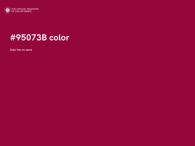 #95073B color image