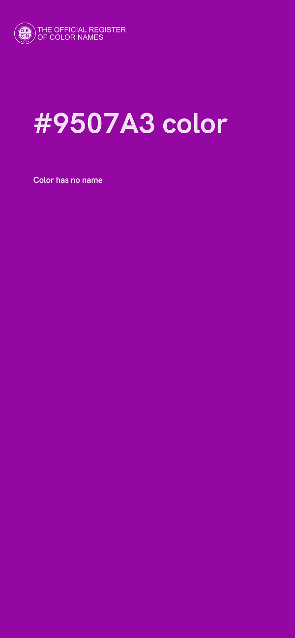 #9507A3 color image