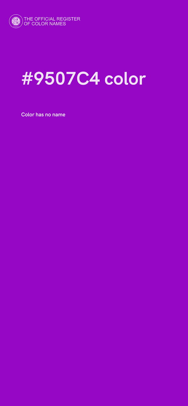 #9507C4 color image