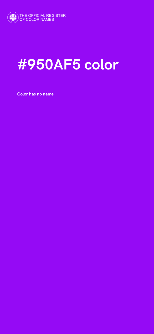 #950AF5 color image