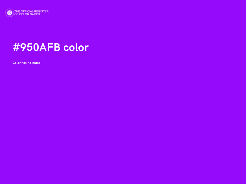 #950AFB color image
