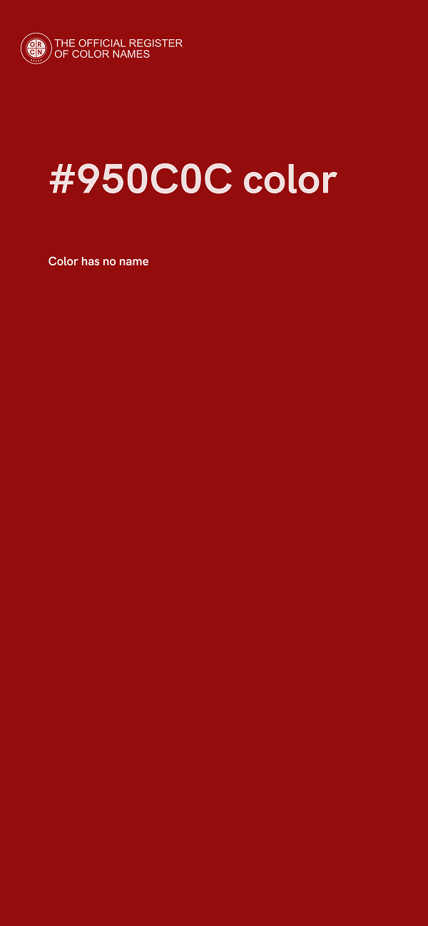 #950C0C color image