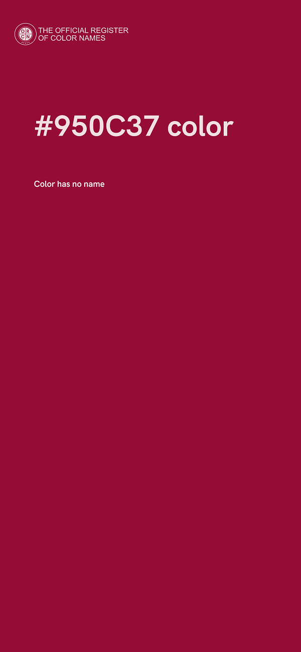 #950C37 color image