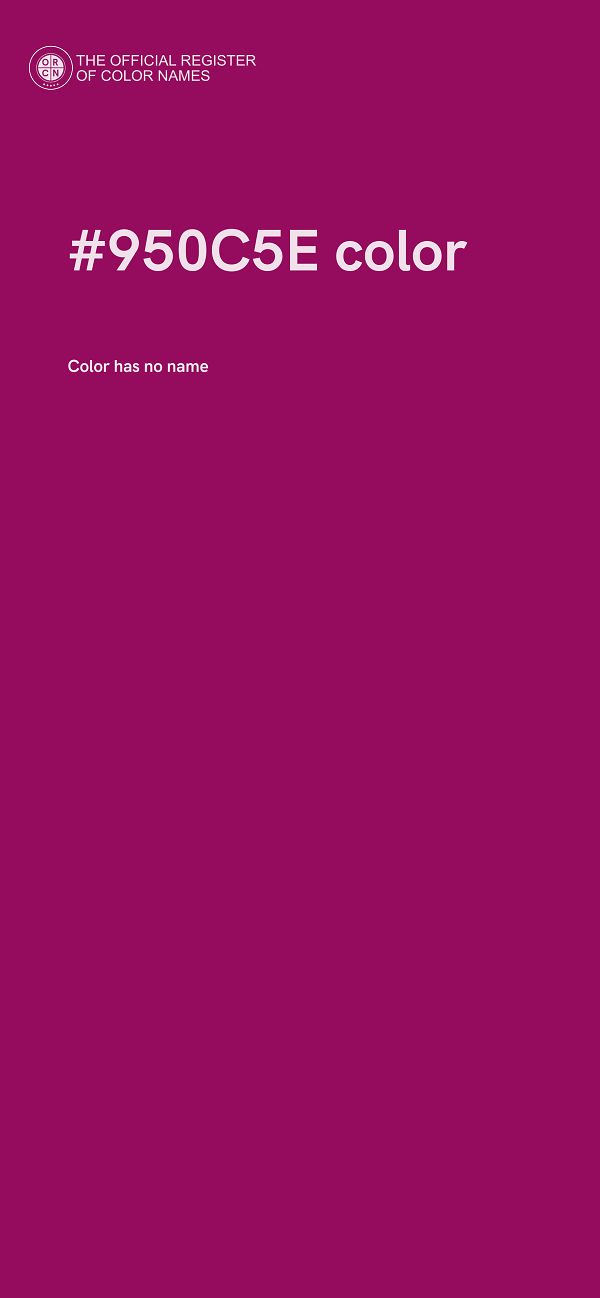 #950C5E color image