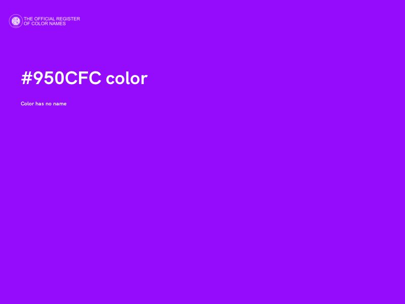 #950CFC color image
