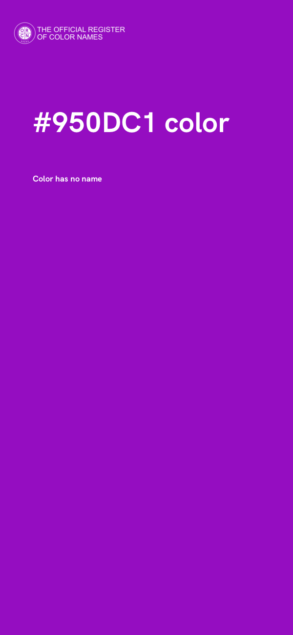 #950DC1 color image