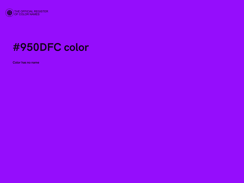 #950DFC color image