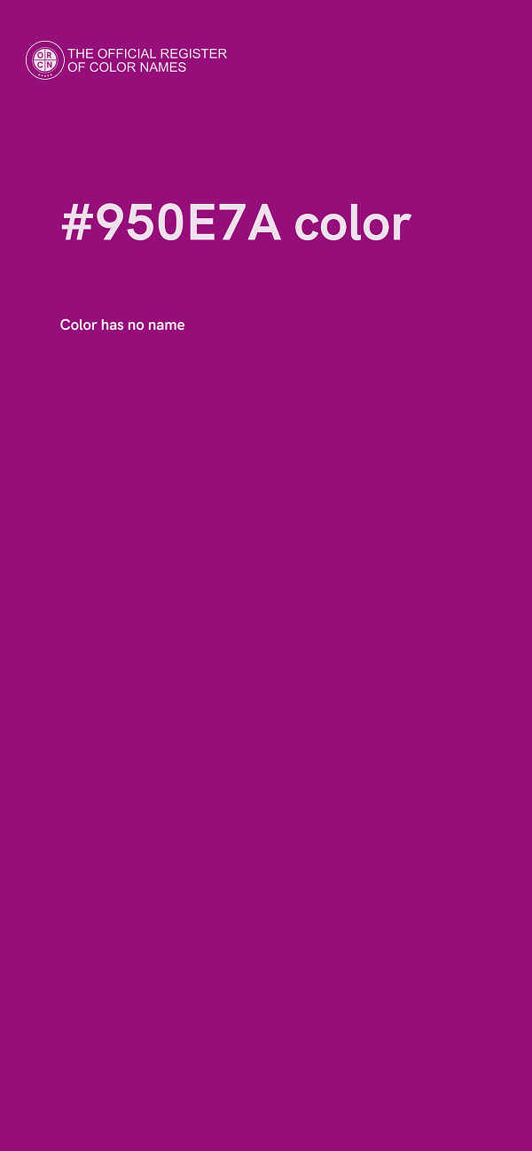 #950E7A color image