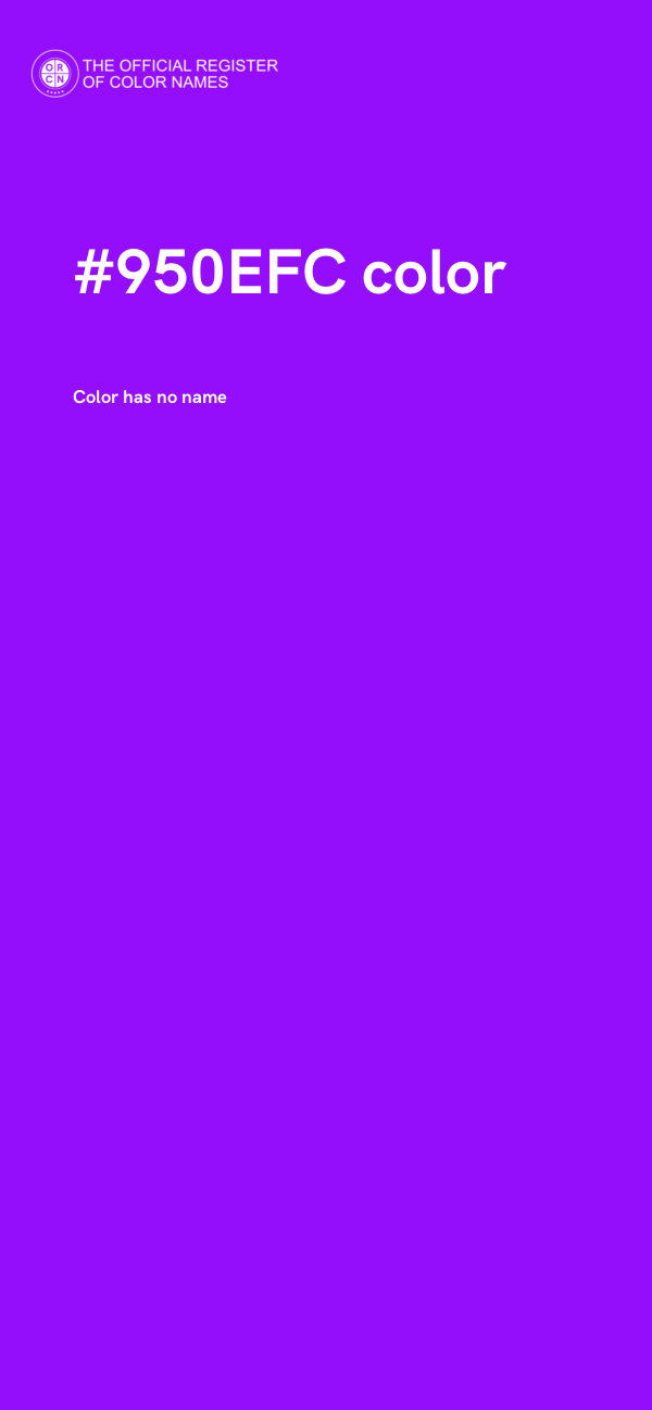 #950EFC color image