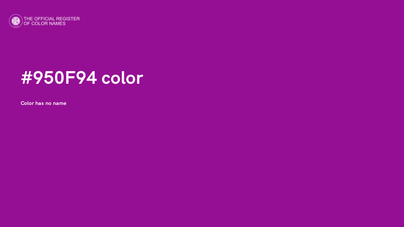 #950F94 color image