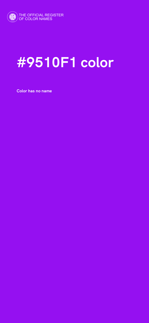 #9510F1 color image