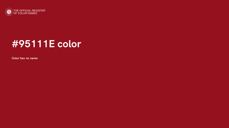 #95111E color image