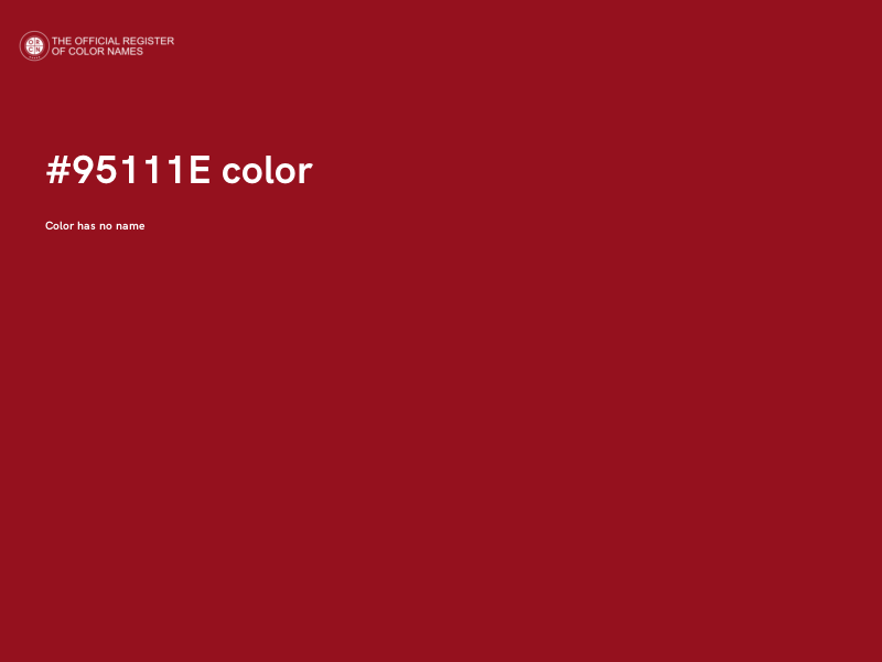#95111E color image
