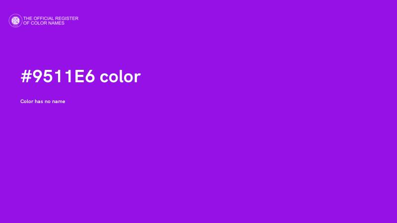 #9511E6 color image