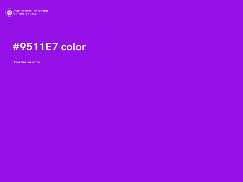 #9511E7 color image