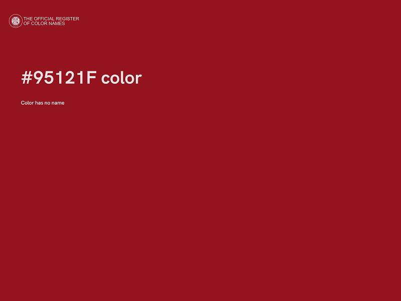 #95121F color image