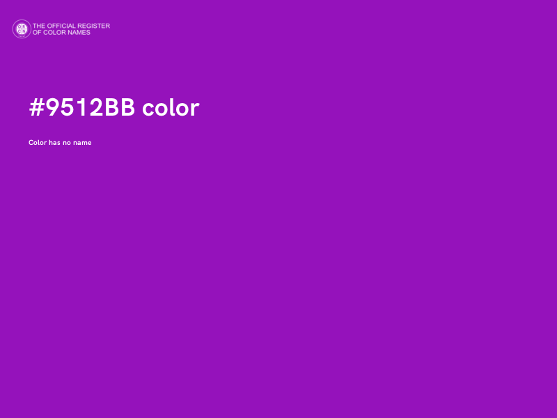 #9512BB color image
