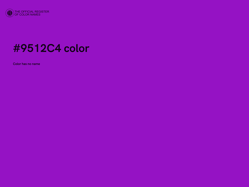 #9512C4 color image