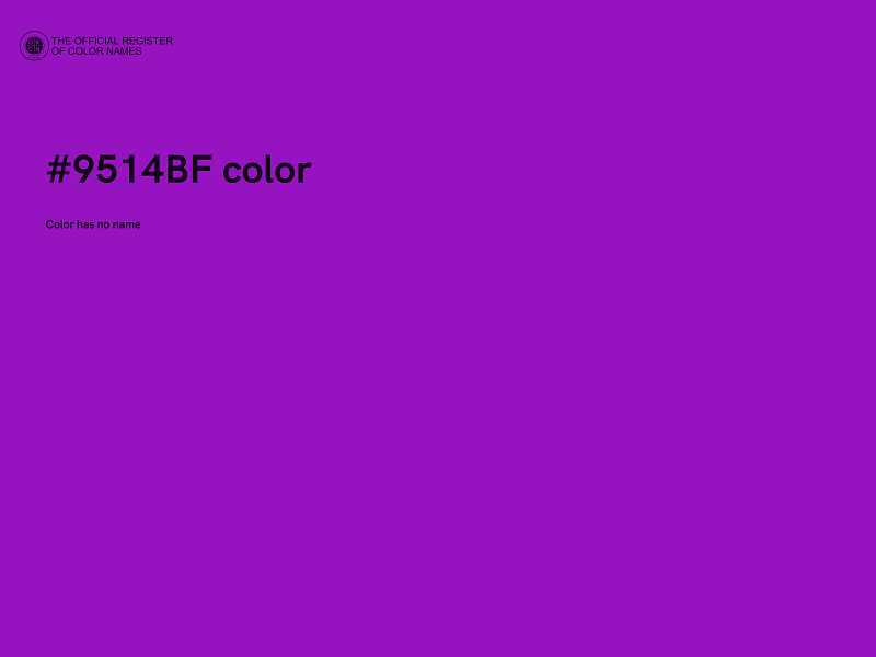 #9514BF color image