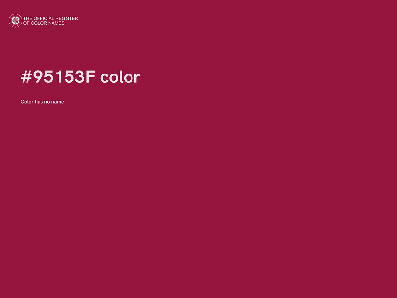 #95153F color image