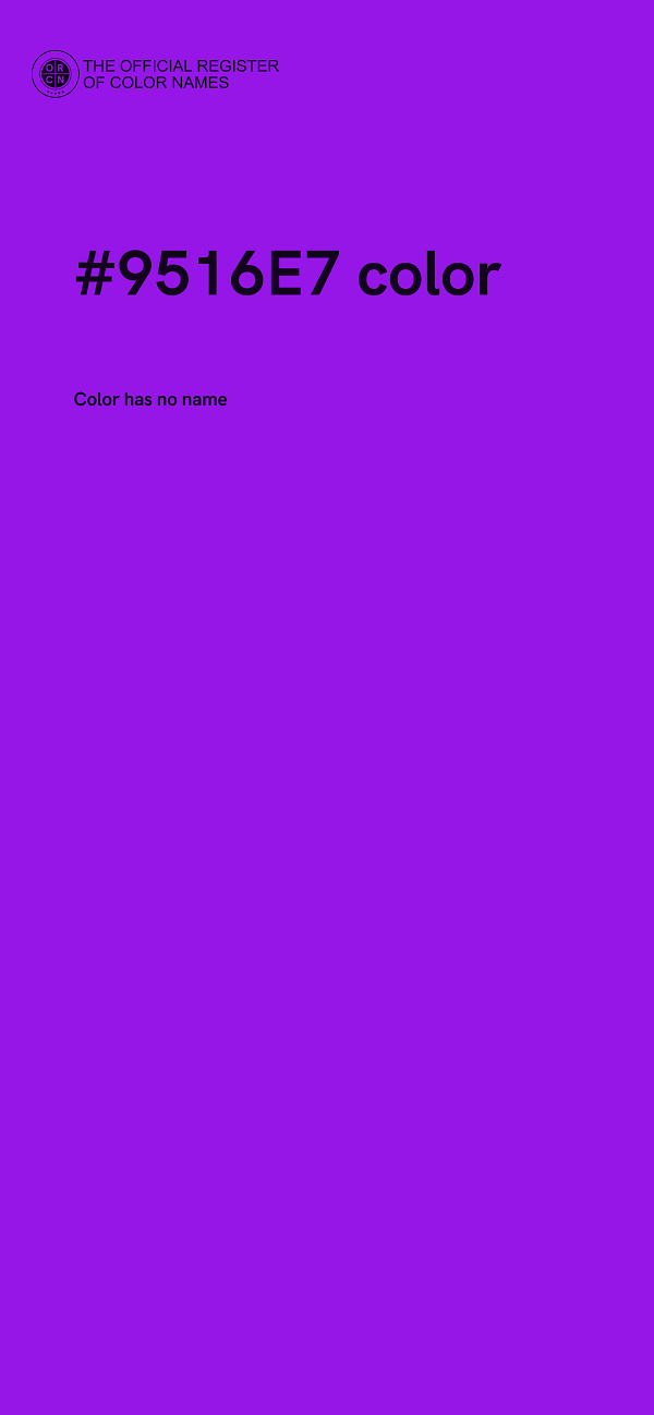 #9516E7 color image