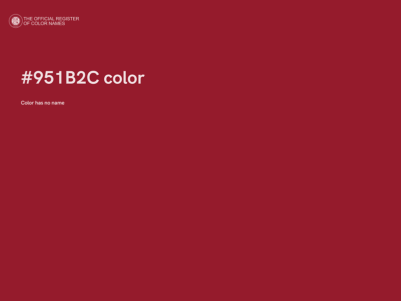 #951B2C color image