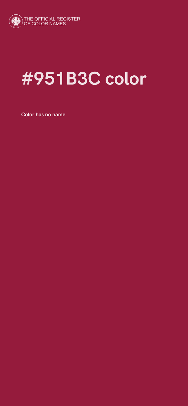 #951B3C color image