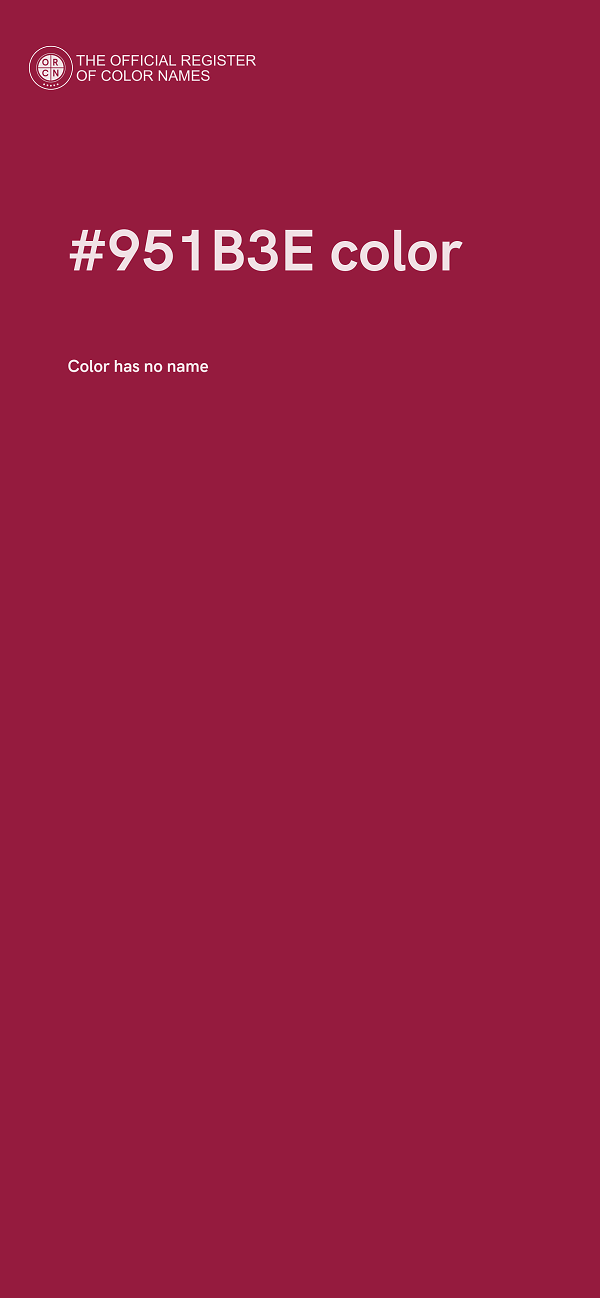 #951B3E color image